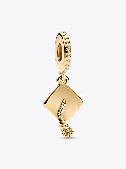 Graduation Cap Dangle Charm