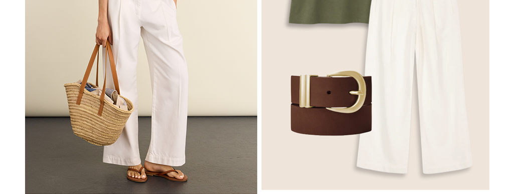 Teresa Organic Cotton Wide Leg Trousers