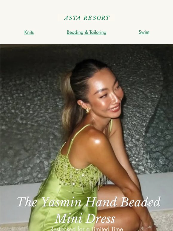 Hand Beading Restocked in the Online Boutique