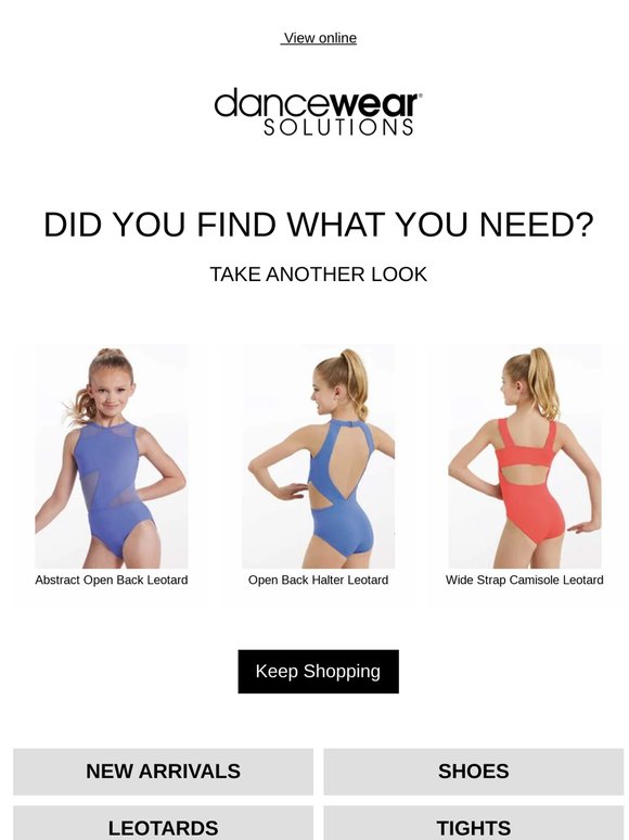 Still interested? Get the dancewear you need now