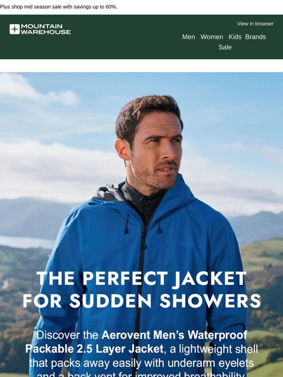 Pack Light. Stay Dry. Waterproof Jackets 🌦