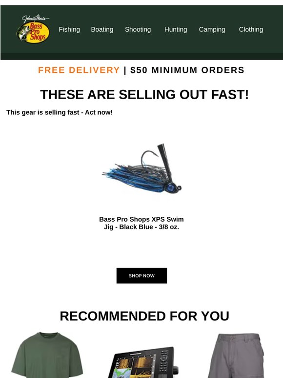 Bass Pro Shops ... Is Almost Out Of Stock!