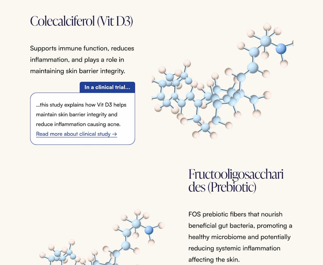 Colecalciferol (Vit D3) and Fructoligosaccharides