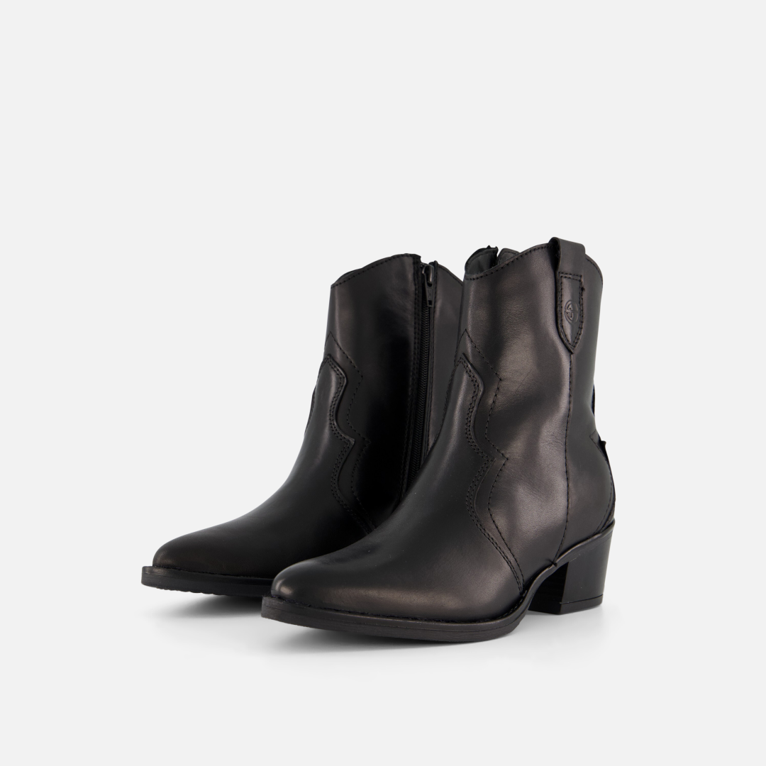 Tamaris Cowboylaarzen zwart Leer