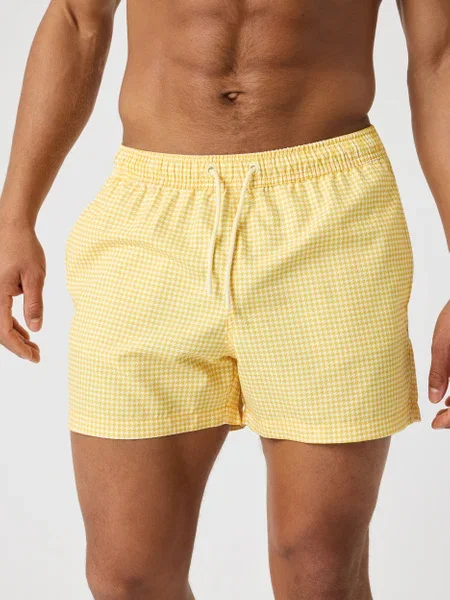 Borg Print Swim Shorts