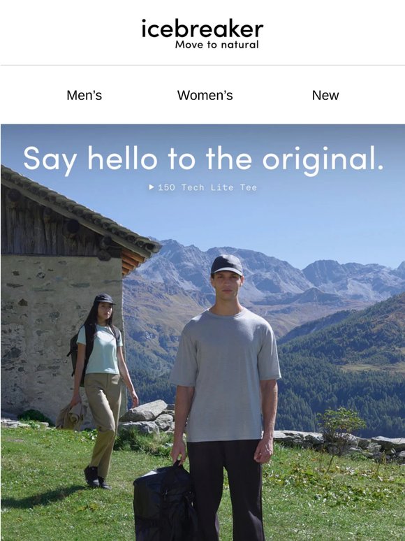 Experience the original merino tee