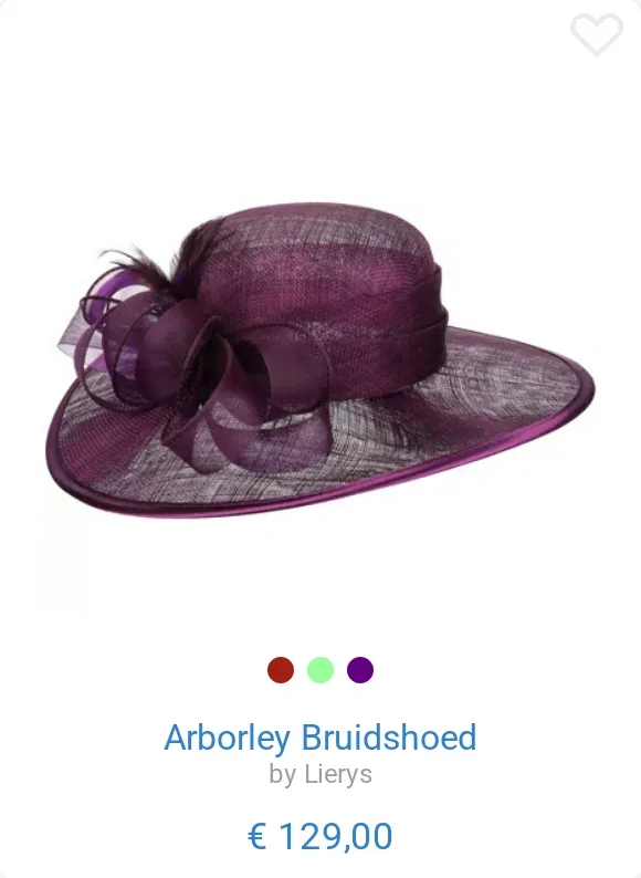 Arborley Bruidshoed by Lierys
