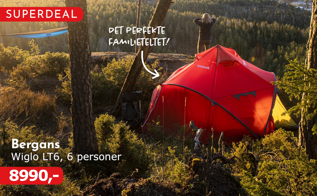 Bergans Wiglo lt6 6 personer superdeal