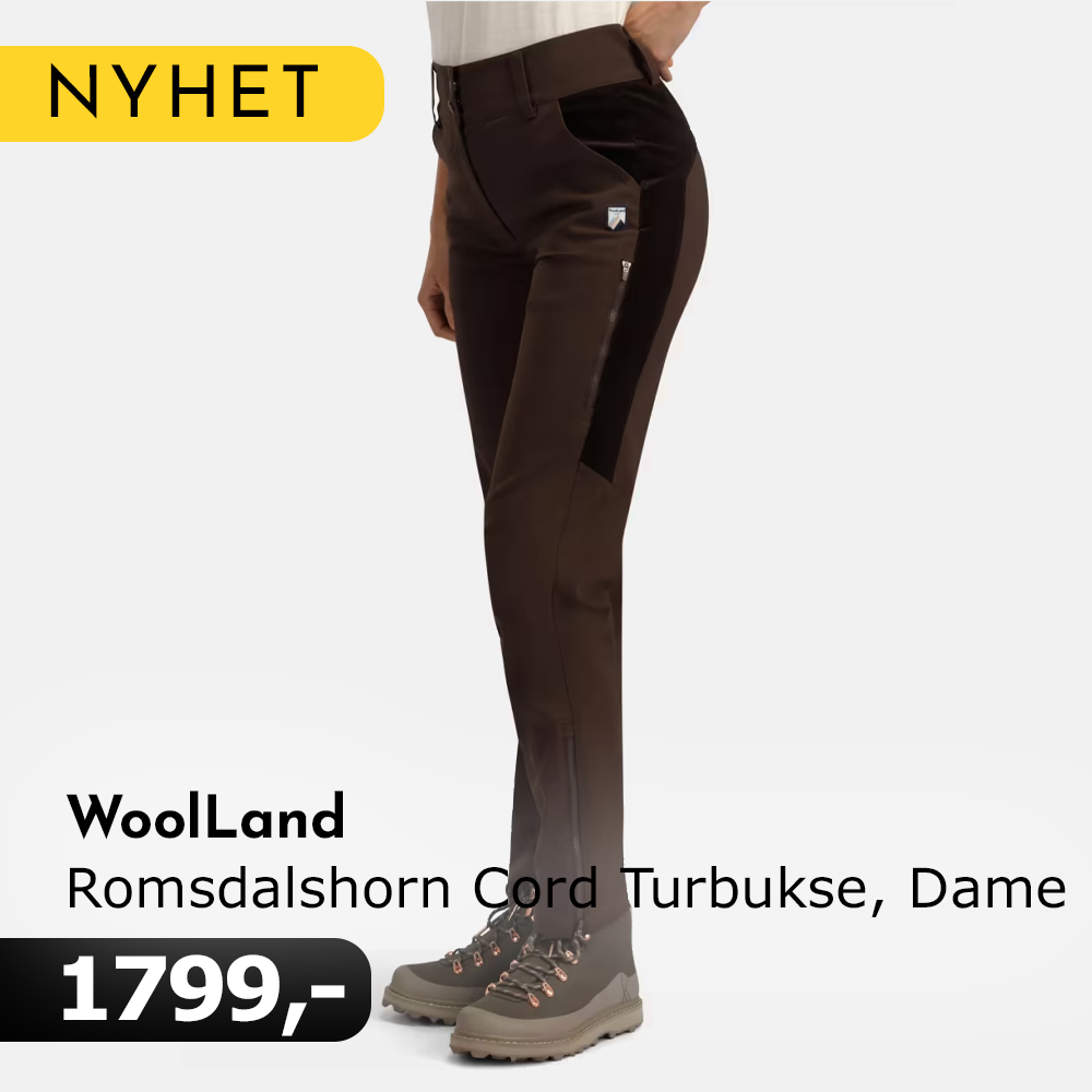 WoolLand romsdalshorn cord turbukse dame