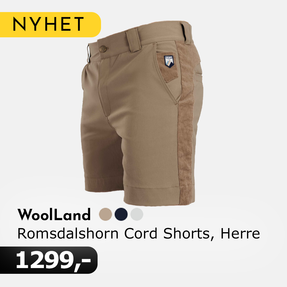 WoolLand romsdalshorn cord shorts herre