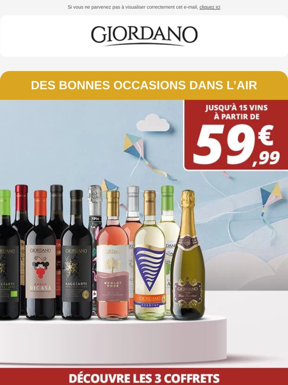 C’est dans l’air : jusqu’à 15 bouteilles à partir de seulement 59,99 € 🍷