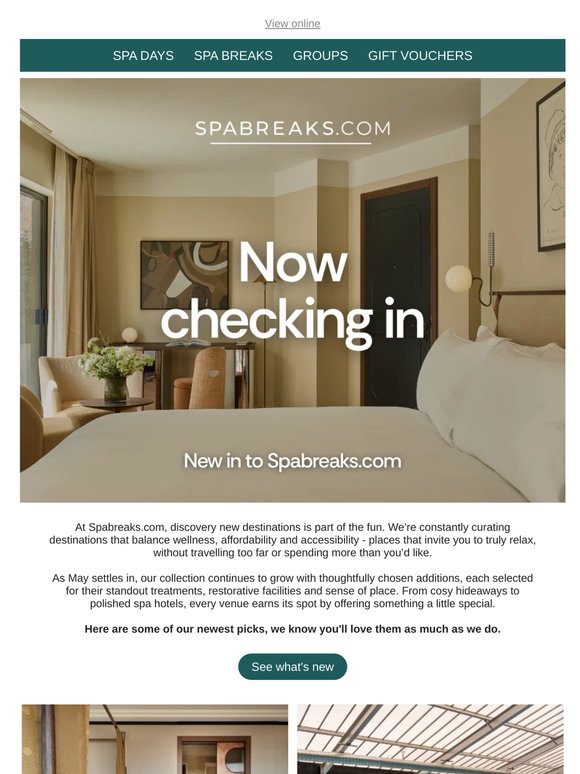 Our newest spa picks