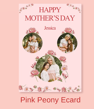 Pink Peony Ecard