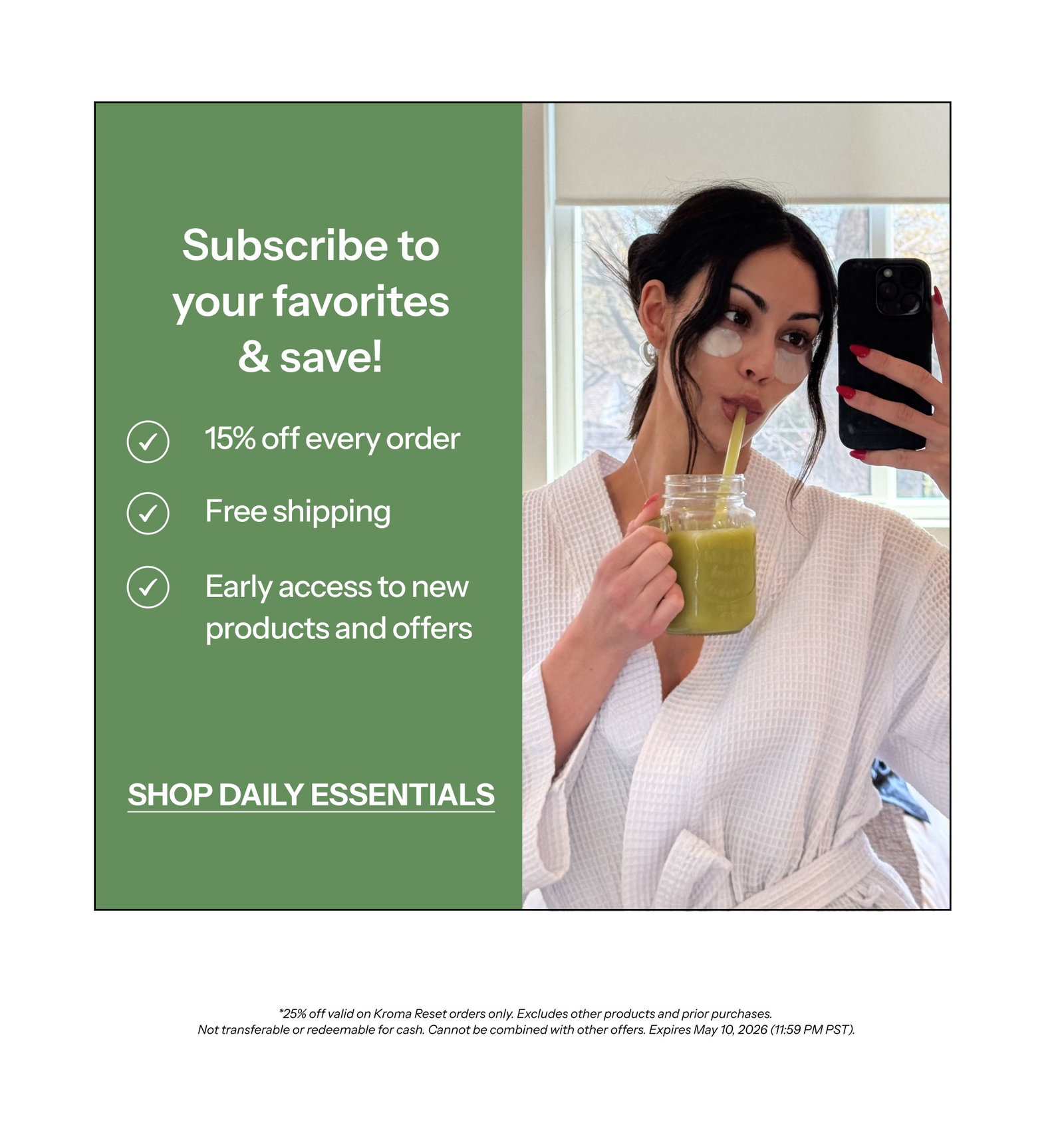 Subscribe and Save!