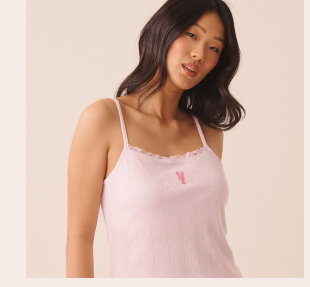 POINTELLE FLORAL CAMISOLE