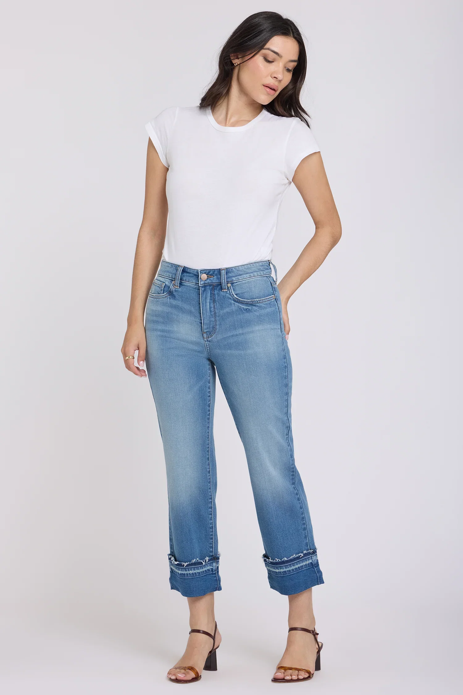 Image of Bailey Relaxed Straight Ankle Jeans - Port Sea