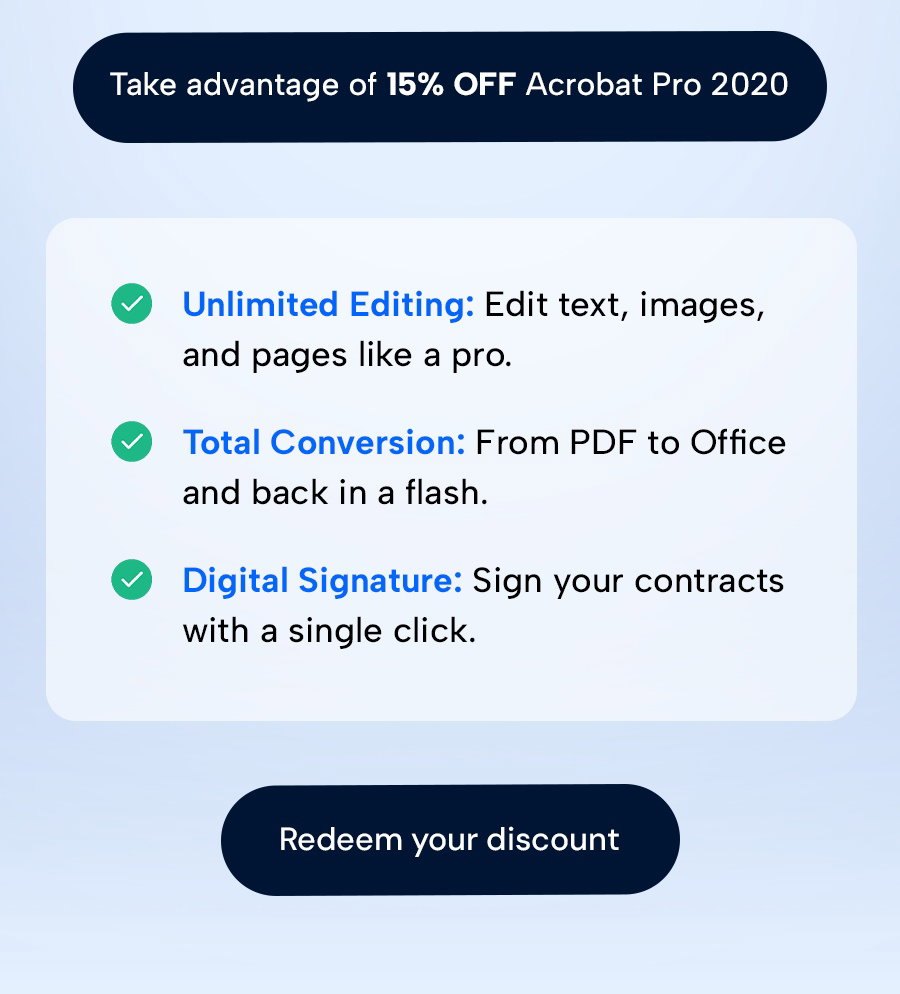 Buy Adobe Acrobat Pro 2020