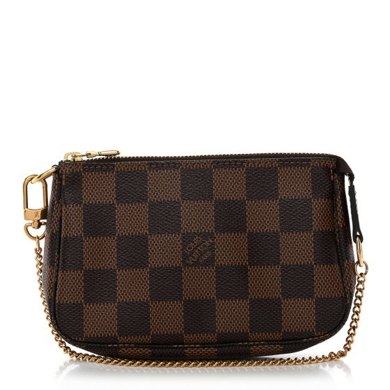 LOUIS VUITTON Damier Ebene Mini Pochette Accessories
