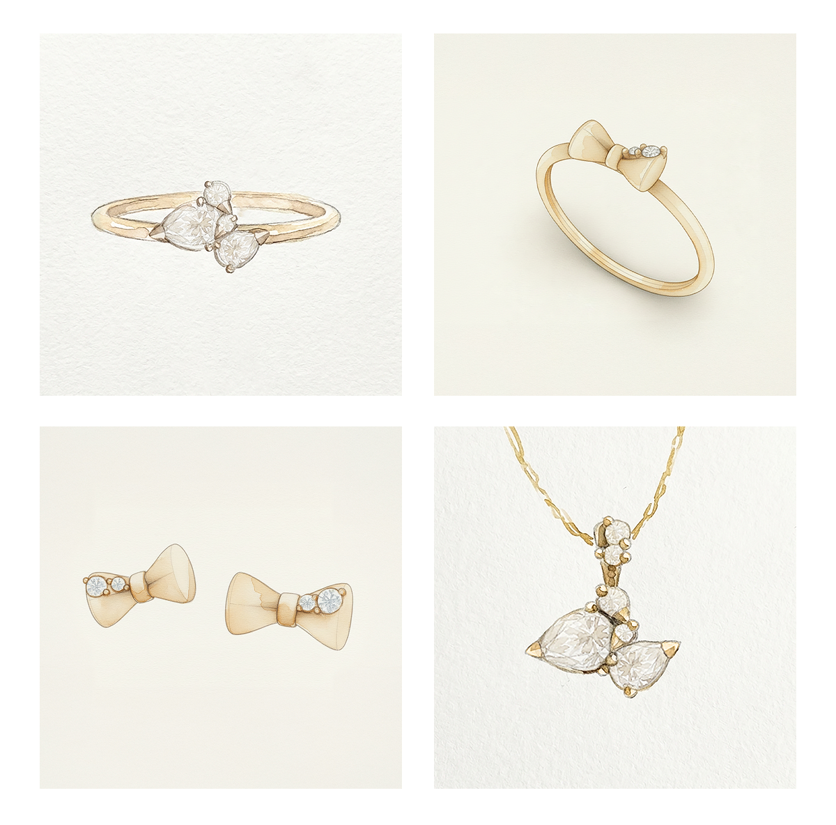 Overview of several pieces in the Mother's Day Drop