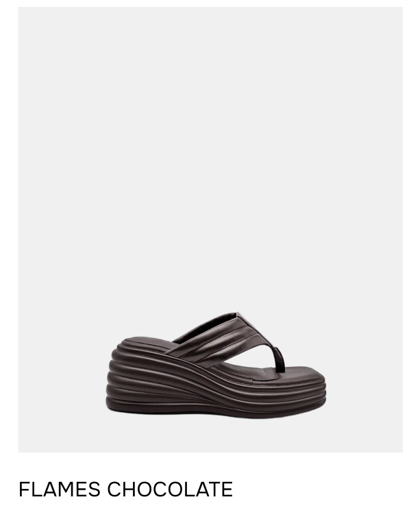 Flames Thong Sandal Chocolate