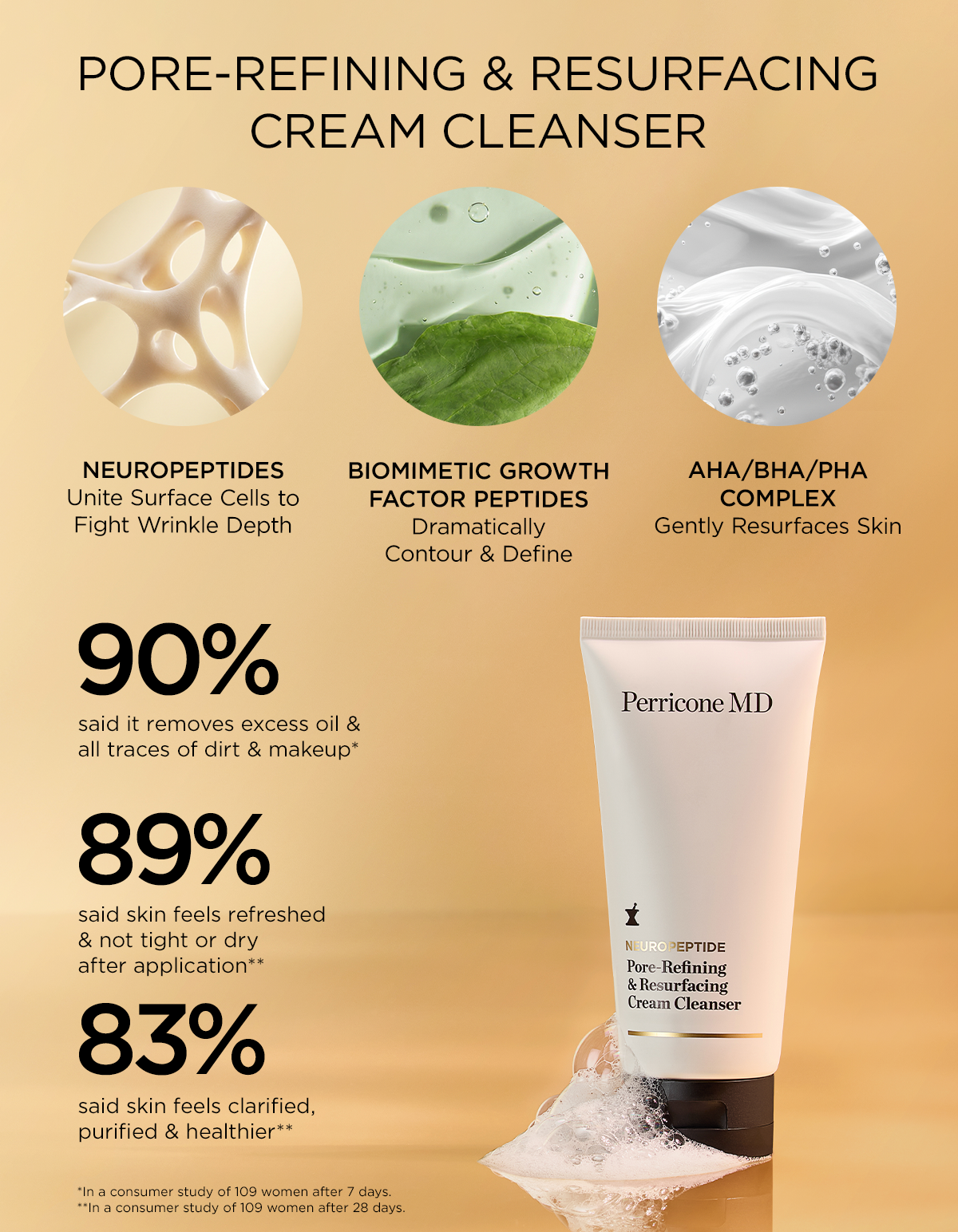 pore refining and resurfacing cream cleanser