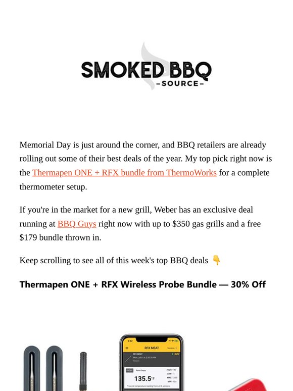 Top BBQ Deals: ThermoWorks bundle + Weber Genesis price drops