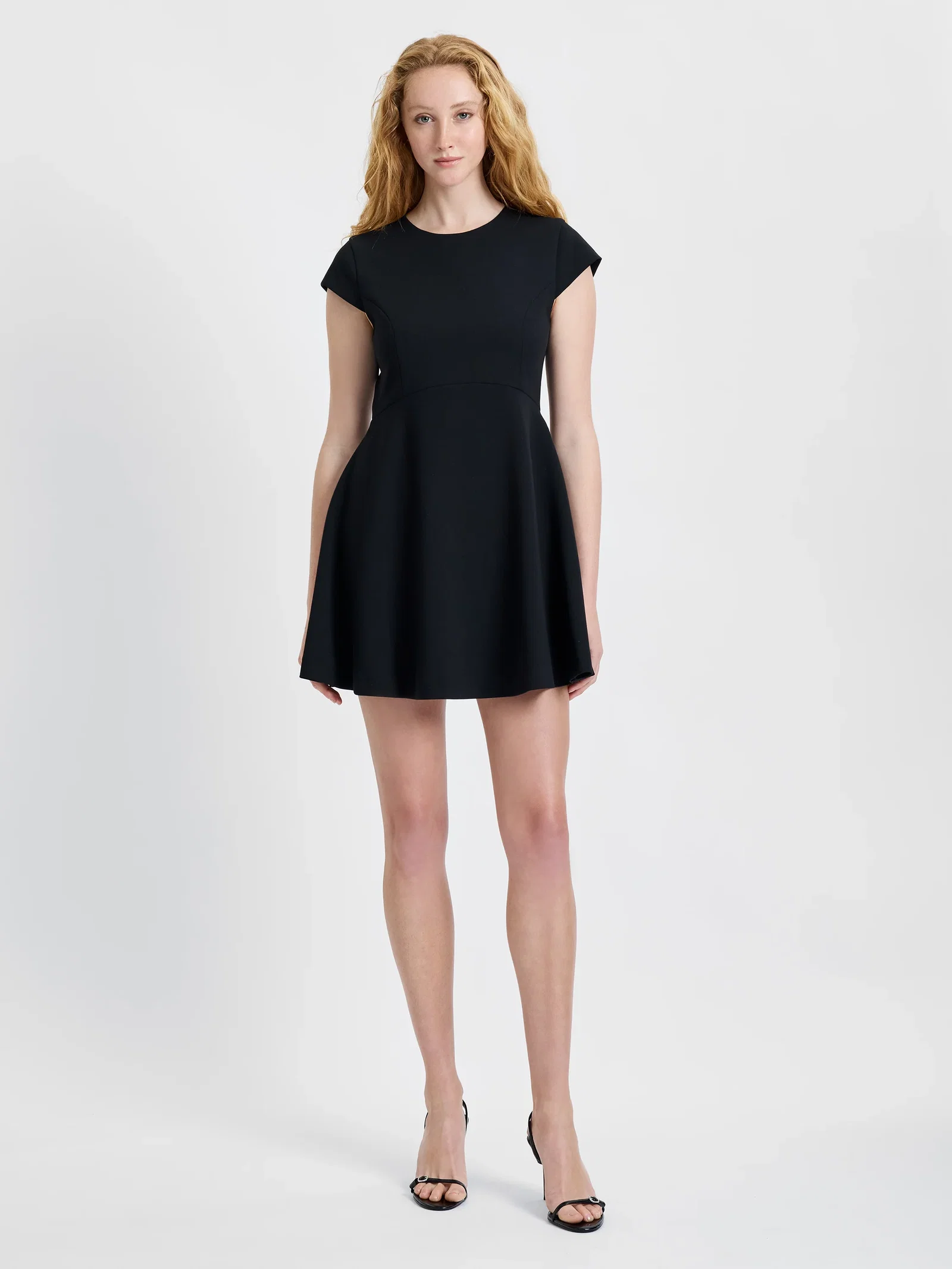Image of WHISPER CAP SLEEVE MINI DRESS