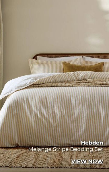 Hebden Melange Stripe Bedding Set