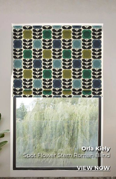 Orla Kiely Spot Flower Stem Roman Blind