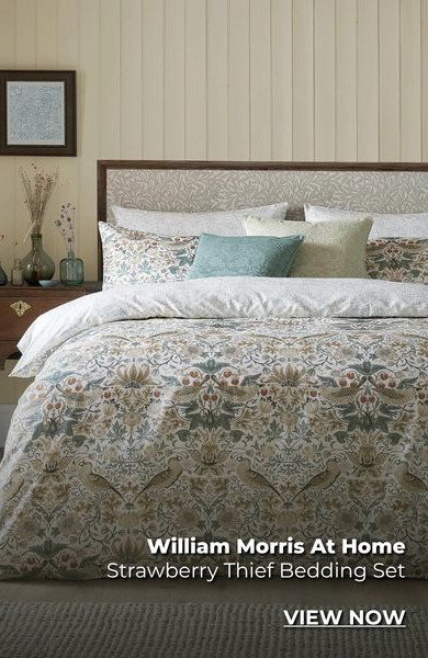 William Morris At Home Strawberry Theif Bedding Set