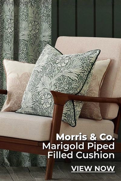 Morris & Co. Marigold Piped Filled Cushion