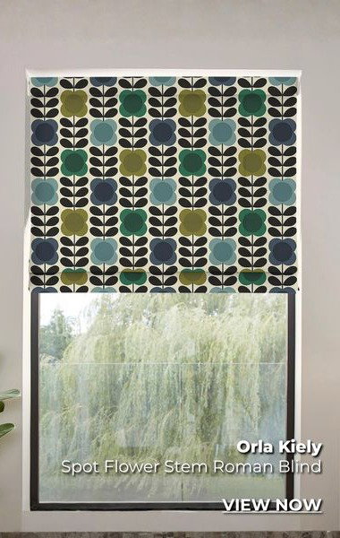 Orla Kiely Spot Flower Stem Roman Blind