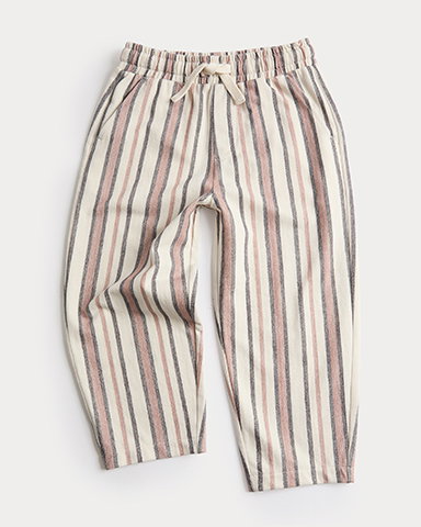 Pure Cotton Textured Striped Trousers in Multi Neutral