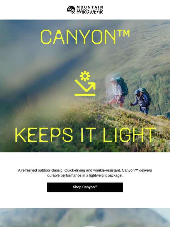 Canyon™ = can't miss sun protection.