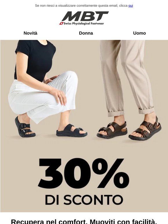 -30% sandali da recupero ☀️