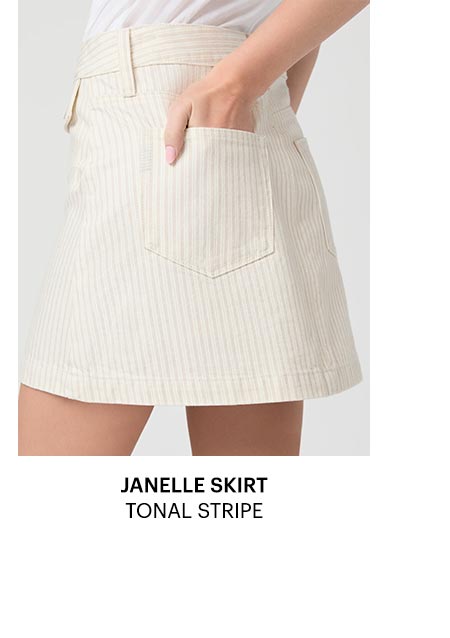 Janelle Skirt in Tonal Stripe.