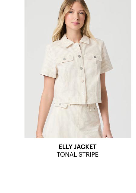 Elly Jacket in Tonal Stripe.