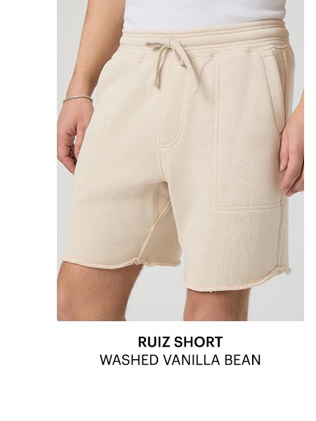 Ruiz Short in Washed Vanilla Bean.