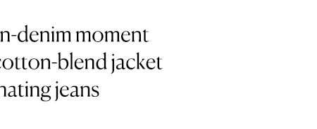 Go for a denim-on-denim moment with this cropped cotton-blend jacket and coordinating jeans.