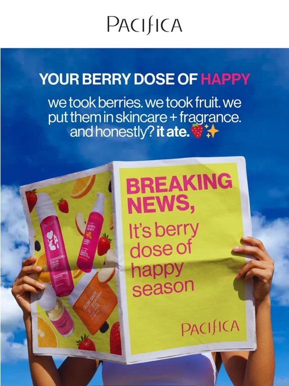 your berry dose of happy is here 🍓✨