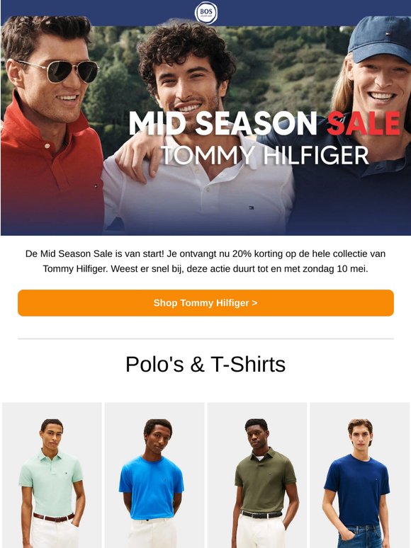 De Mid Season Sale is van start! Tommy Hilfiger 20% korting!