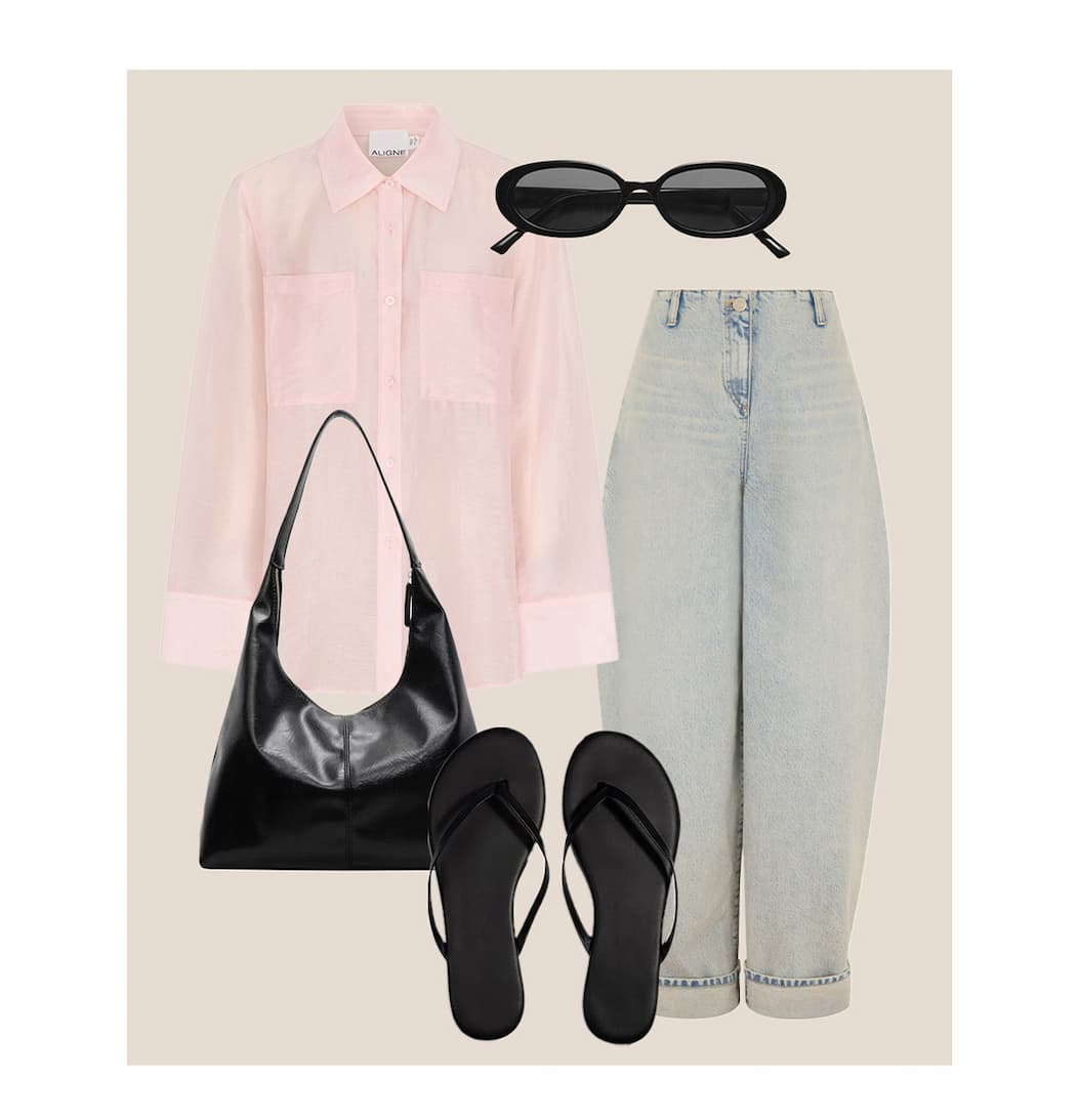 CHRISTINA BARREL LEG JEANS