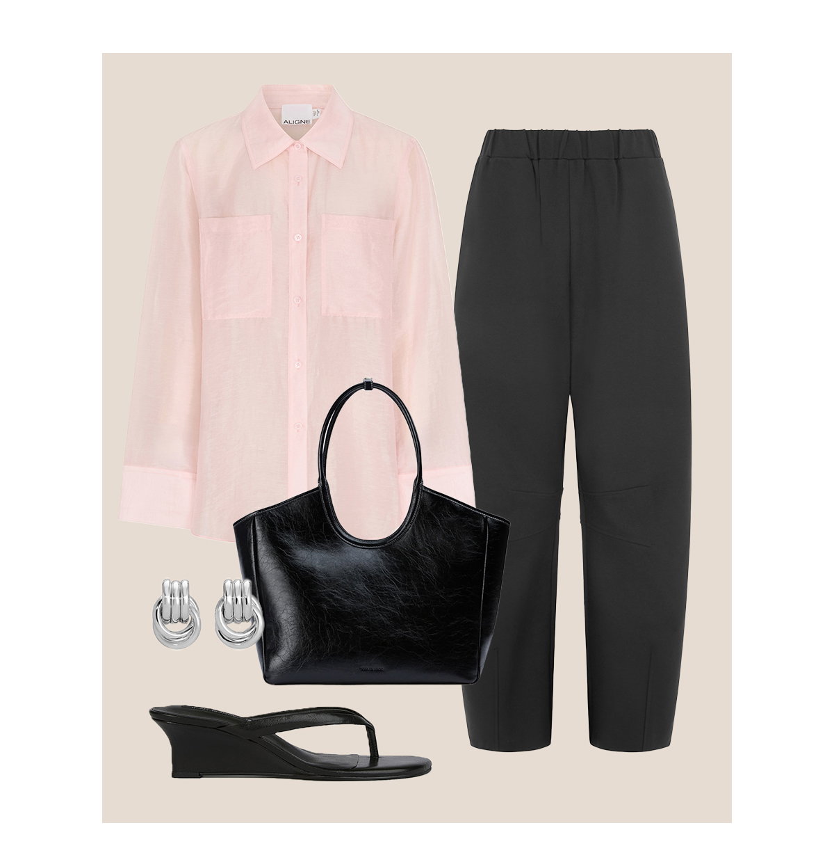 MAKRUS BARREL LEG TROUSERS
