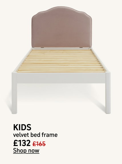 Habitat Kids Sophia Velvet Single Bed Frame – Pink