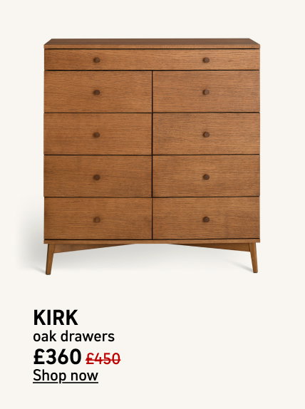 Habitat Kirk Oak 9 Drawer Chest - Natural