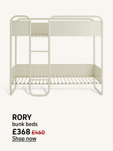 Habitat Rory Single Metal Bunk Bed with 2 Mattress - Grey