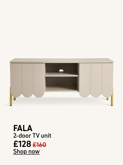 Habitat Fala 2 Door TV Unit - Natural