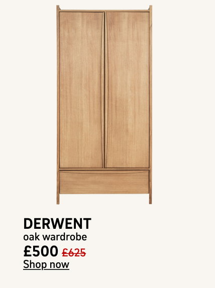 Habitat Derwent 2 Door Oak Wardrobe