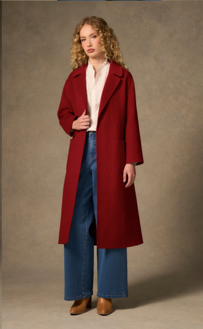 Shop The Wool Jacket - Crimson