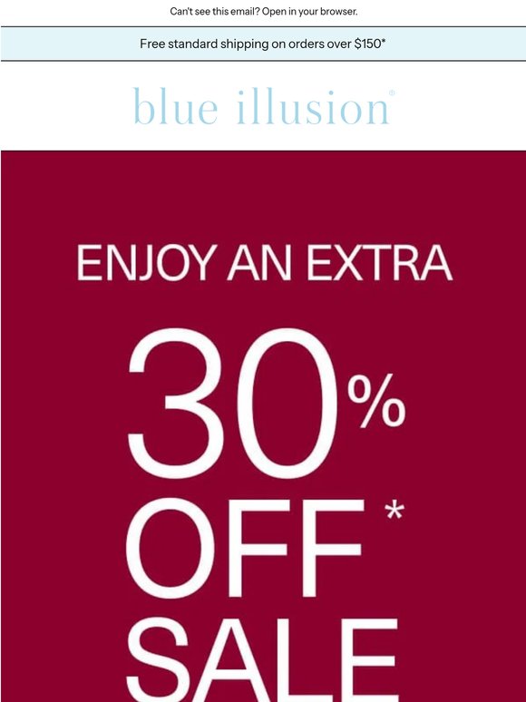 Extra 30% Off Sale & Outlet Starts Now!